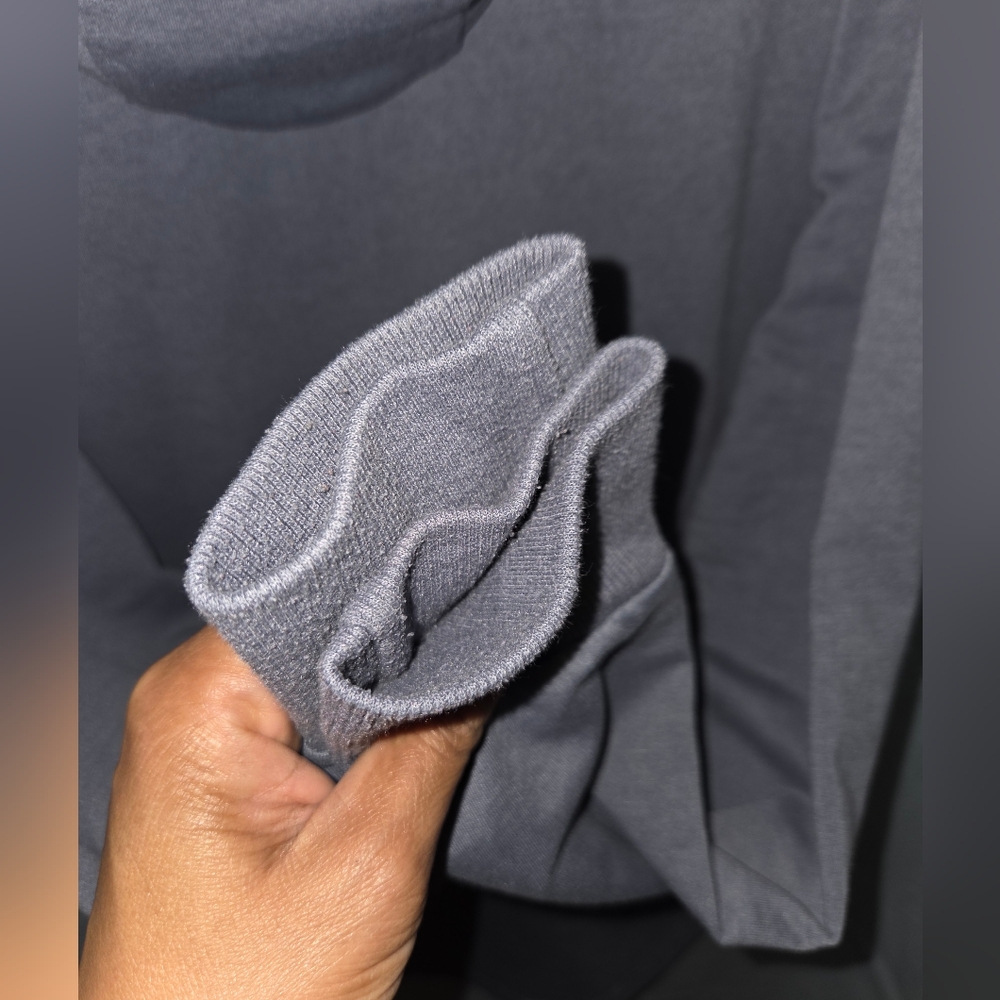 G207. Gymshark Zip-Up Hoodie in Blue/Gray - Size L - Picture 7 of 9